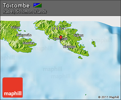 Physical 3D Map of Toitombe