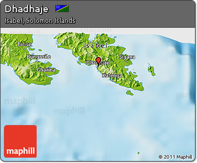 Physical 3D Map of Dhadhaje