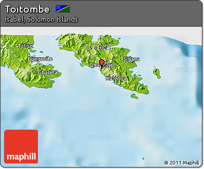Physical 3D Map of Toitombe