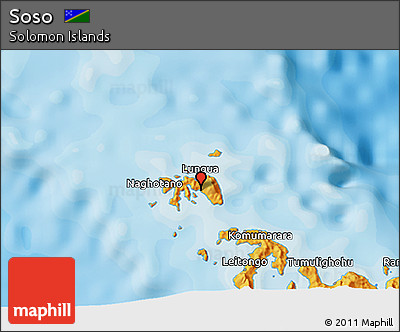 Political 3D Map of Soso