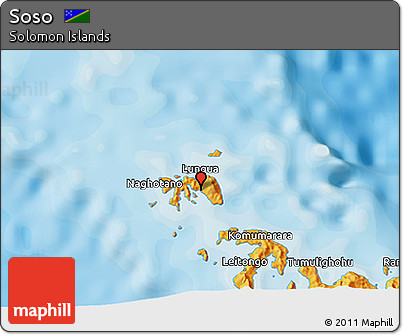 Political 3D Map of Soso