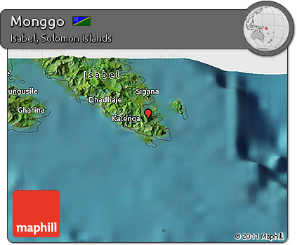 Satellite 3D Map of Monggo