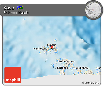 Shaded Relief 3D Map of Soso