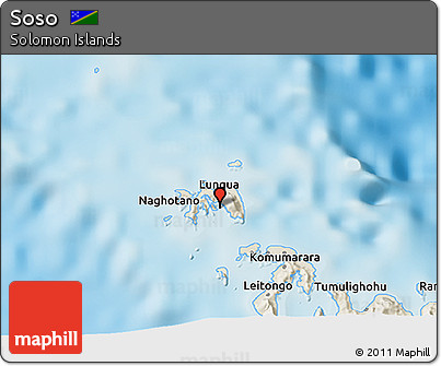 Shaded Relief 3D Map of Soso