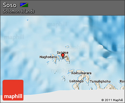 Shaded Relief 3D Map of Soso