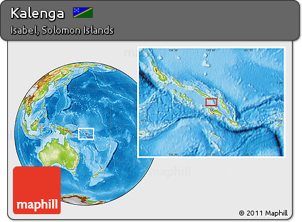 Physical Location Map of Kalenga