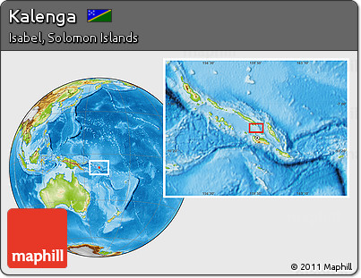 Physical Location Map of Kalenga