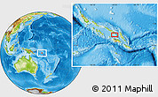 Physical Location Map of the area around 8° 44' 0" S, 159° 52' 30" E