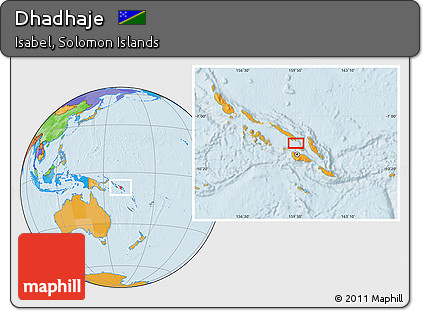 Political Location Map of Dhadhaje