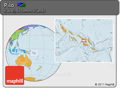 Political Location Map of Pilo