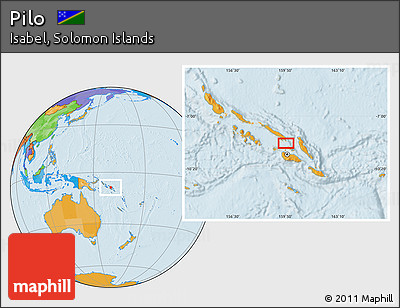 Political Location Map of Pilo