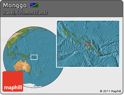 Satellite Location Map of Monggo