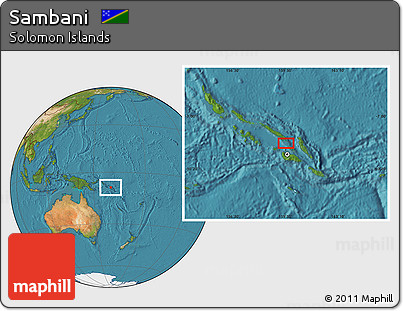 Satellite Location Map of Sambani