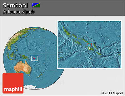 Satellite Location Map of Sambani