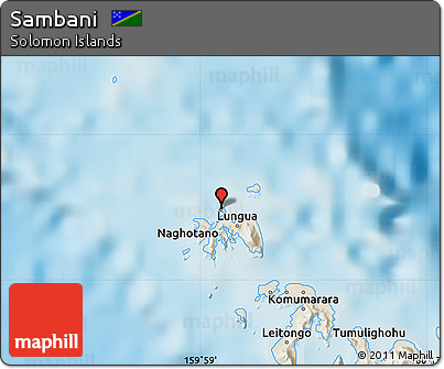 Shaded Relief Map of Sambani