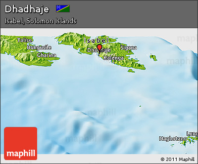 Physical Panoramic Map of Dhadhaje