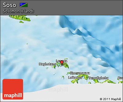 Physical Panoramic Map of Soso