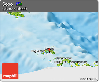 Physical Panoramic Map of Soso