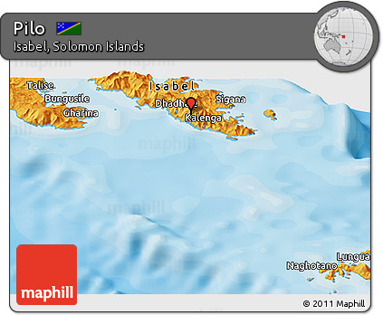 Political Panoramic Map of Pilo