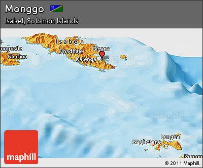 Political Panoramic Map of Monggo