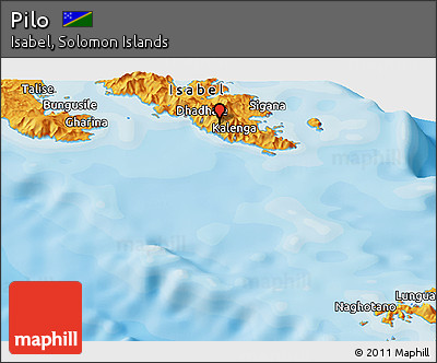 Political Panoramic Map of Pilo