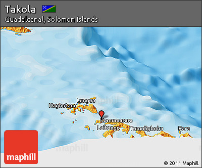 Political Panoramic Map of Takola