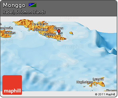 Political Panoramic Map of Monggo