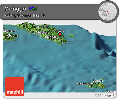 Satellite Panoramic Map of Monggo