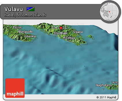 Satellite Panoramic Map of Vulavu