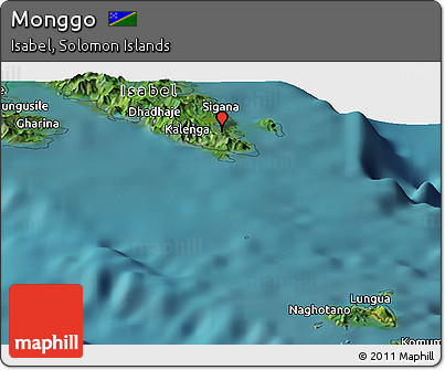 Satellite Panoramic Map of Monggo