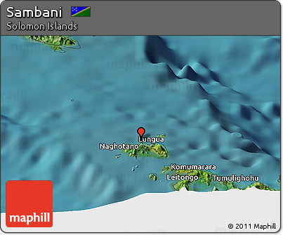 Satellite Panoramic Map of Sambani