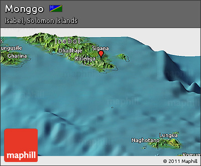 Satellite Panoramic Map of Monggo