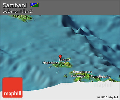 Satellite Panoramic Map of Sambani