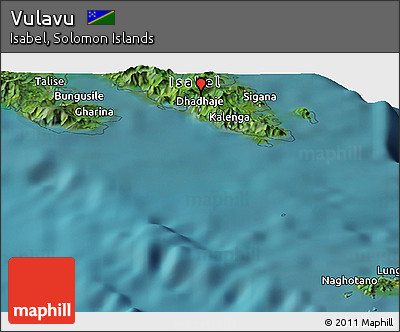 Satellite Panoramic Map of Vulavu