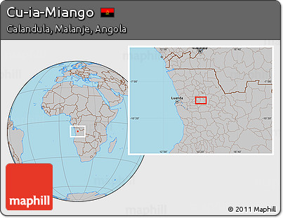 Gray Location Map of Cu-ia-Miango