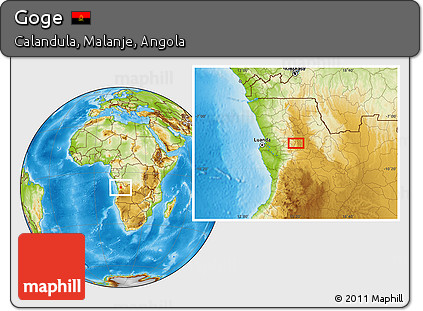 Physical Location Map of Goge