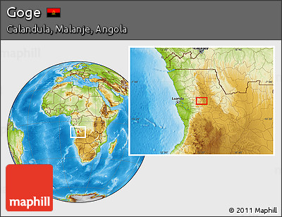 Physical Location Map of Goge