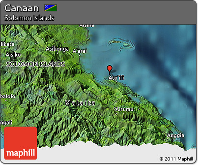 Satellite 3D Map of Canaan