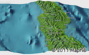 Satellite 3D Map of the area around 8° 44' 0" S, 160° 43' 29" E