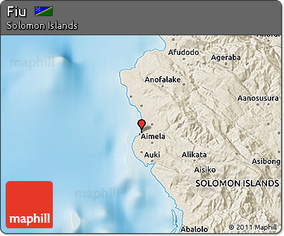 Shaded Relief 3D Map of Fiu