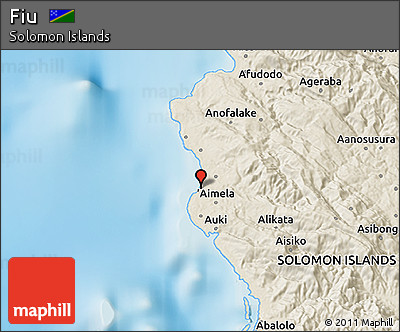 Shaded Relief 3D Map of Fiu