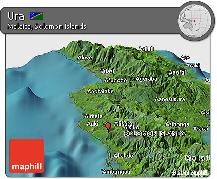 Satellite Panoramic Map of Ura