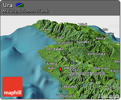 Satellite Panoramic Map of Ura