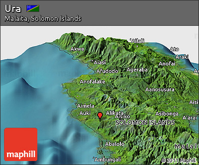 Satellite Panoramic Map of Ura