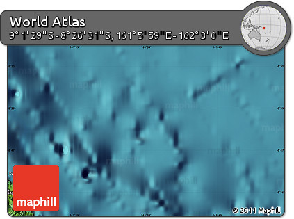 Satellite Map of the Area around 8° 44' 0" S, 161° 34' 29" E