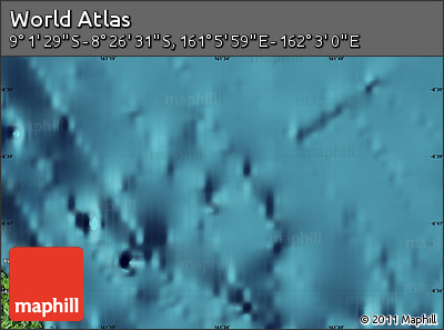 Satellite Map of the Area around 8° 44' 0" S, 161° 34' 29" E