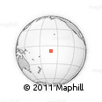 Outline Map of the Area around 8° 44' 0" S, 161° 25' 30" W, rectangular outline