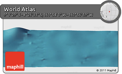 Satellite Panoramic Map of the Area around 8° 44' 0" S, 161° 25' 30" W