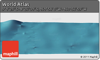 Satellite Panoramic Map of the Area around 8° 44' 0" S, 161° 25' 30" W