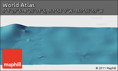 Satellite Panoramic Map of the Area around 8° 44' 0" S, 161° 25' 30" W